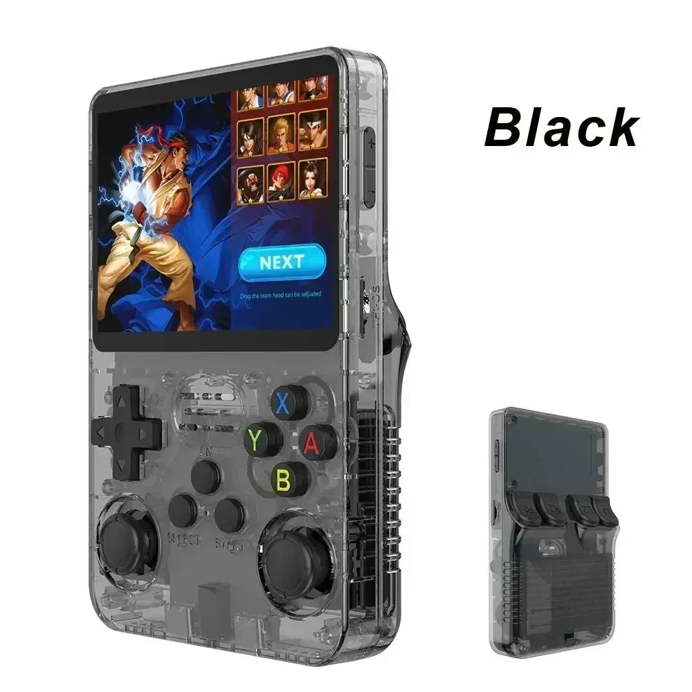 R36S Retro Handheld Game Console Linux System Portable Classic Games Pocket Game Video Players 3.5Inch IPS Screen 64GB Boy Gift