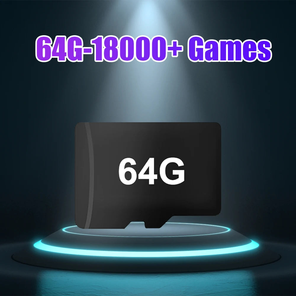 Game Memory Card for R36S Handheld Game Console EmuELEC 4.7 OS Retro Video Game Player with 18000+ Games for PS1/PSP/N64/SS/NES