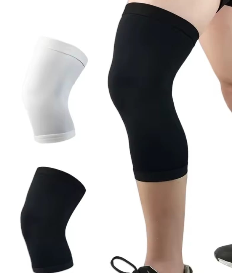 GOBYGO 1Pcs Basketball Sports Knee Pads Elastic Knitted Compression Leg Warmers Outdoor Running Cycling Mountaineering Men Women