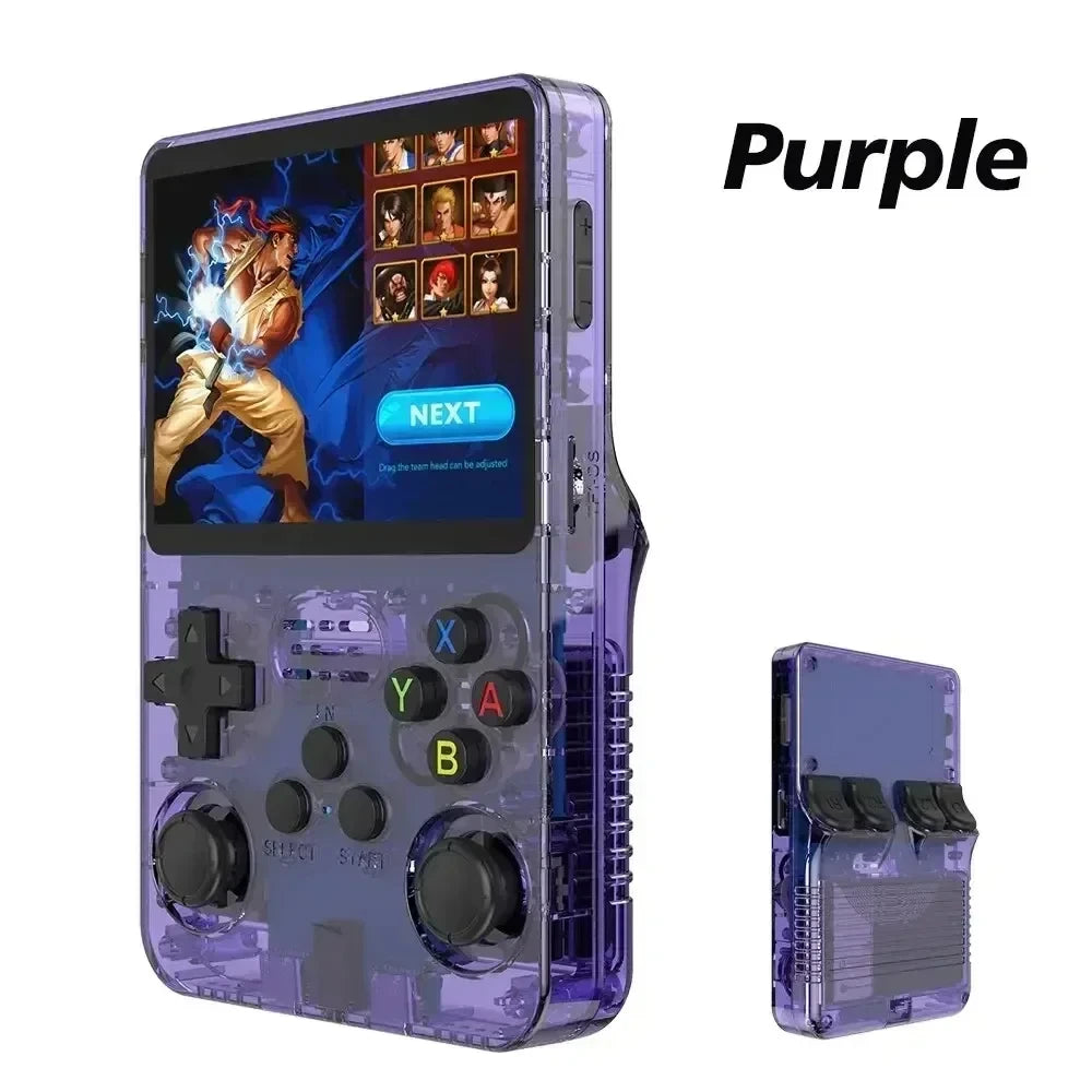 R36S Retro Handheld Game Console Linux System Portable Classic Games Pocket Game Video Players 3.5Inch IPS Screen 64GB Boy Gift