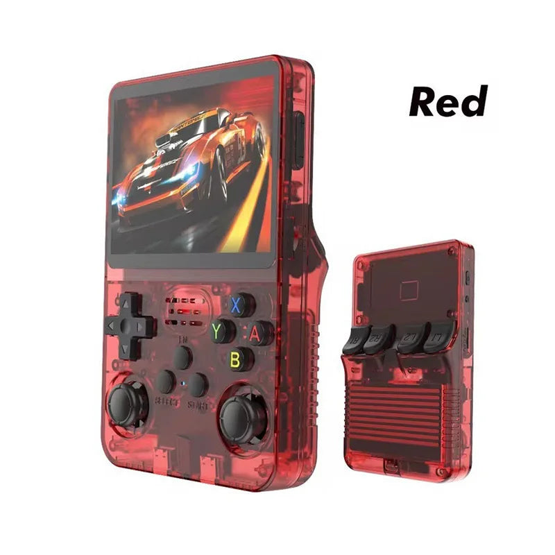 R36S Retro Handheld Game Console Linux System Portable Classic Games Pocket Game Video Players 3.5Inch IPS Screen 64GB Boy Gift