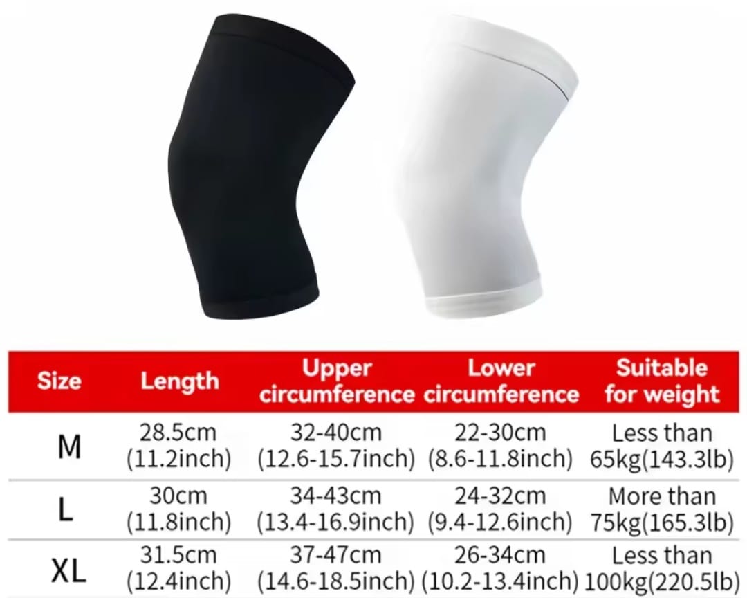 GOBYGO 1Pcs Basketball Sports Knee Pads Elastic Knitted Compression Leg Warmers Outdoor Running Cycling Mountaineering Men Women