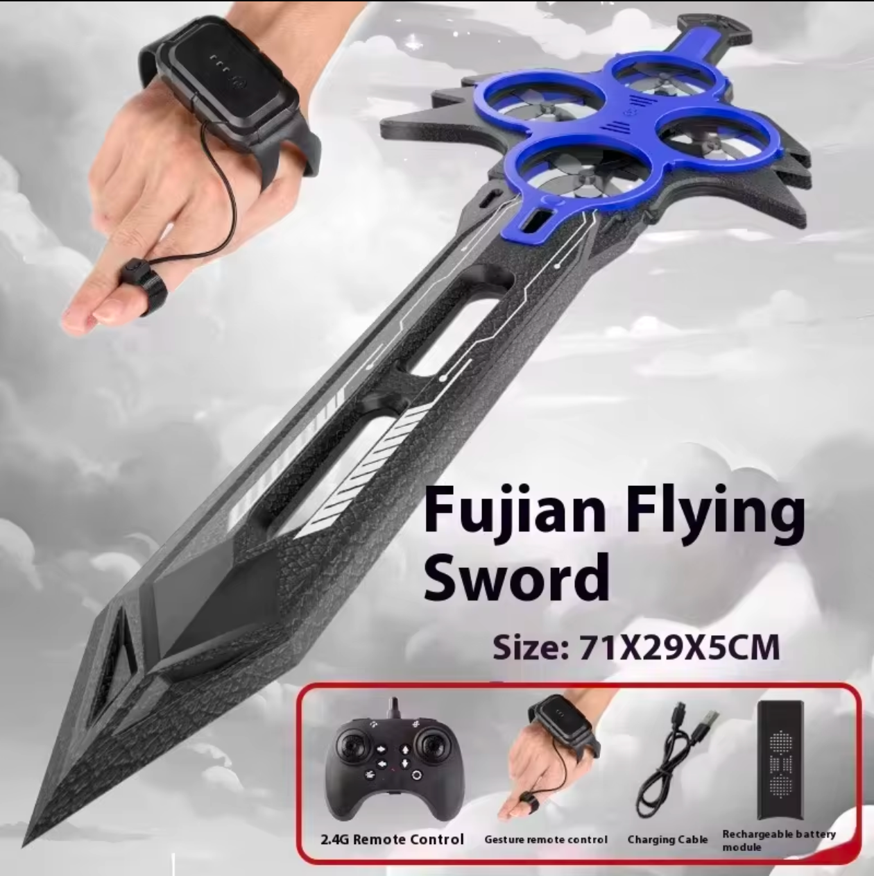 Hand-Gesture Controlled Flying Sword