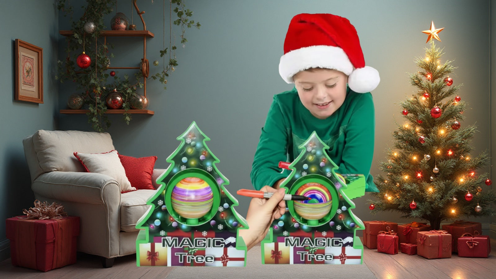 Christmas Tree DIY Ornament Decorating spinner