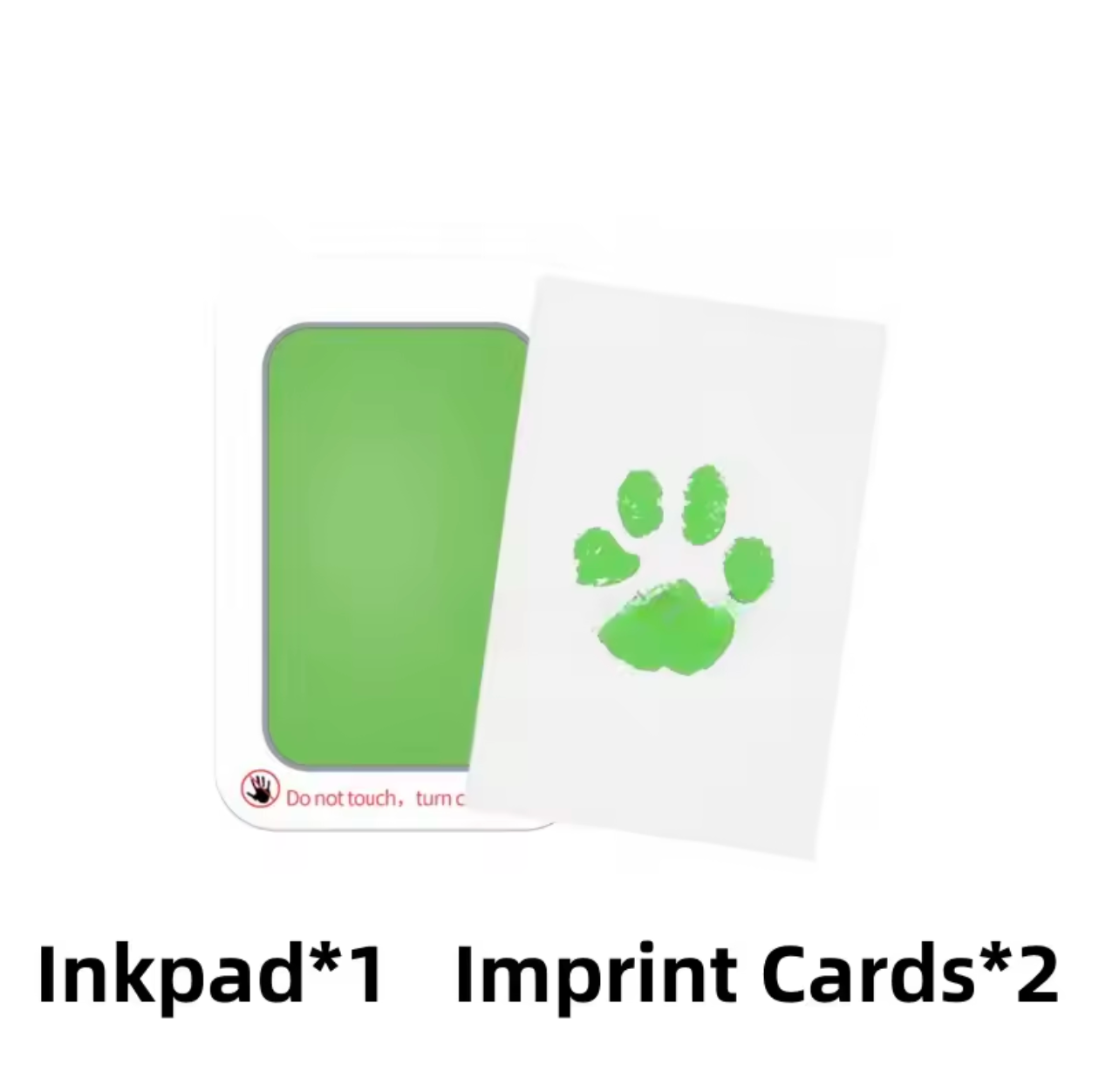 Pet Paw Print Kit With 1 Ink Pad & 2 Imprint Cards