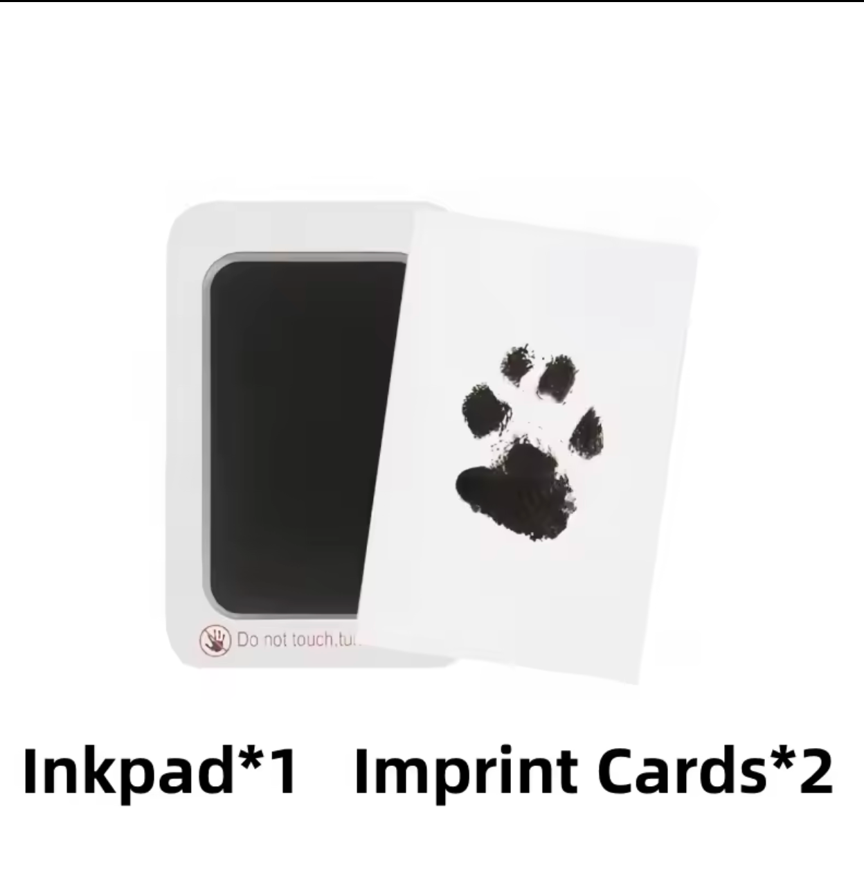 Pet Paw Print Kit With 1 Ink Pad & 2 Imprint Cards