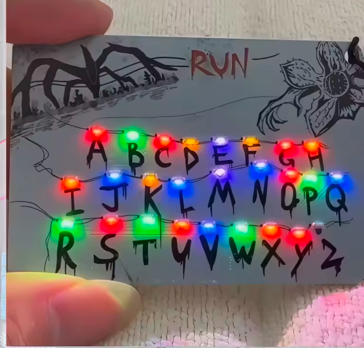 Stranger Things Movie Merchandise Card Light