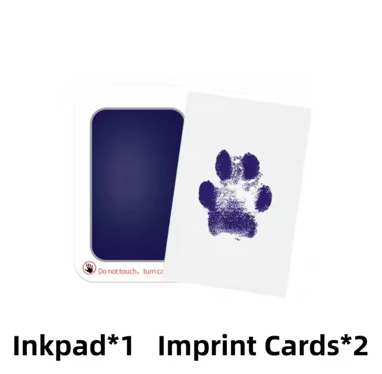 Pet Paw Print Kit With 1 Ink Pad & 2 Imprint Cards