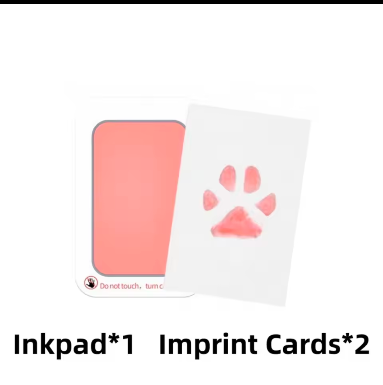 Pet Paw Print Kit With 1 Ink Pad & 2 Imprint Cards