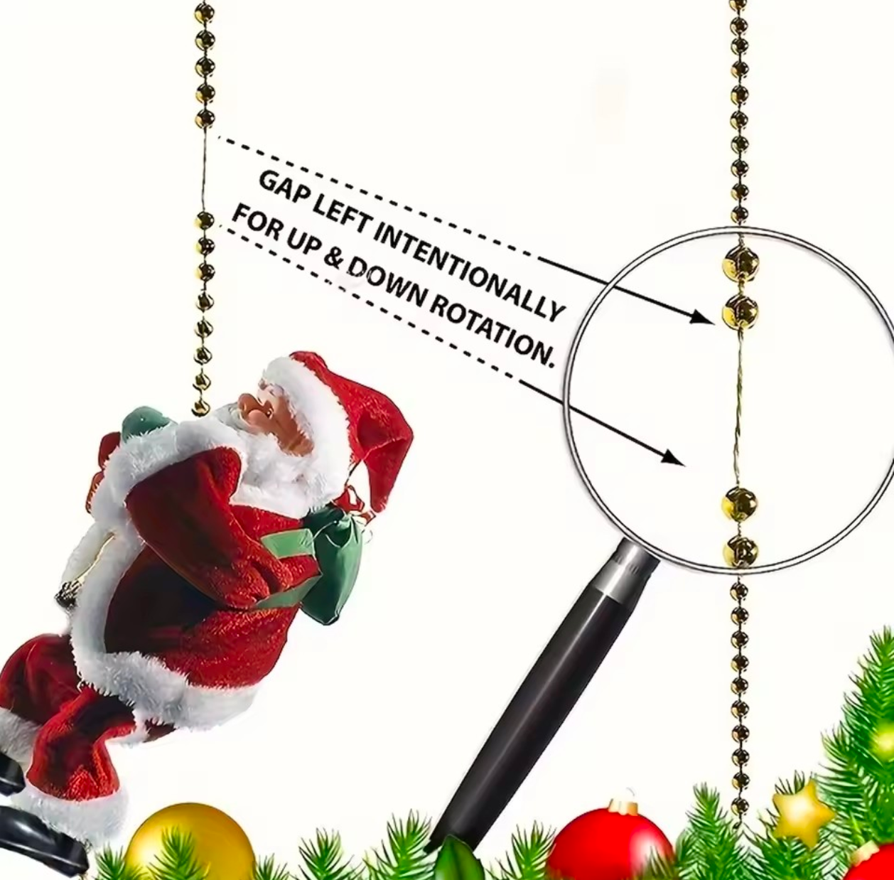 Climbing Santa Claus