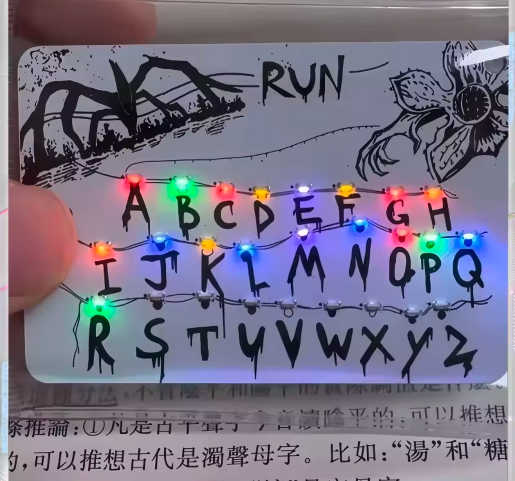 Stranger Things Movie Merchandise Card Light