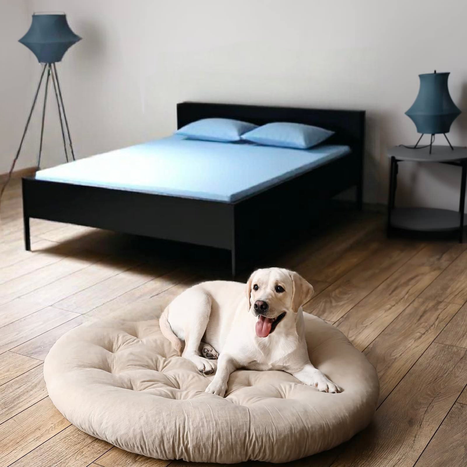 Pet cushion bed round