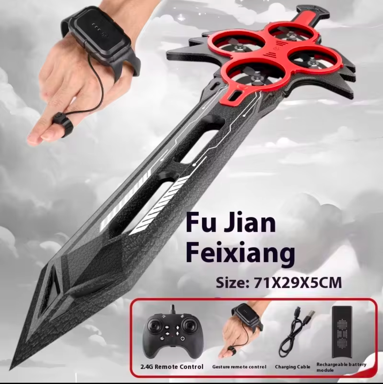 Hand-Gesture Controlled Flying Sword