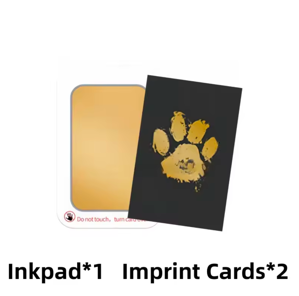 Pet Paw Print Kit With 1 Ink Pad & 2 Imprint Cards